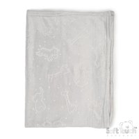 FBP305-G: Grey Animals Embossed Roll Wrap